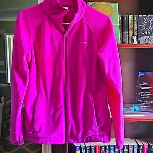 Columbia Fleece Jacket. Pink. L